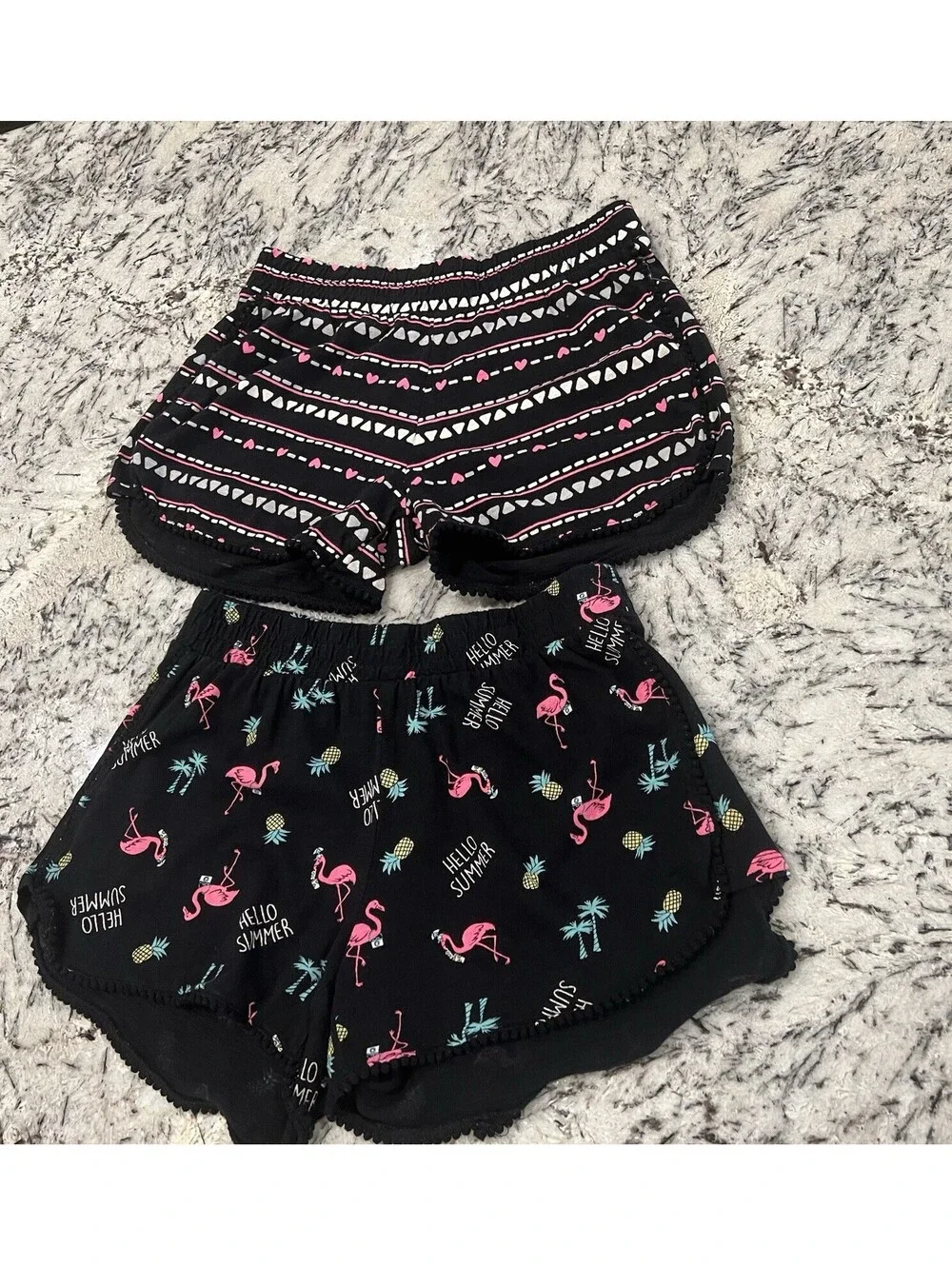 Justice Girls Dolphin Shorts-Size 14/16 -Lot Of 2